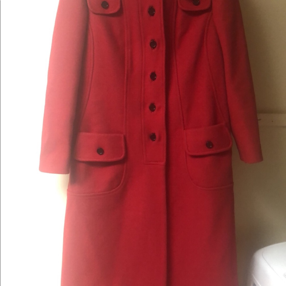 Vintage Wool Coat 1960s Jackie Stuart Junior